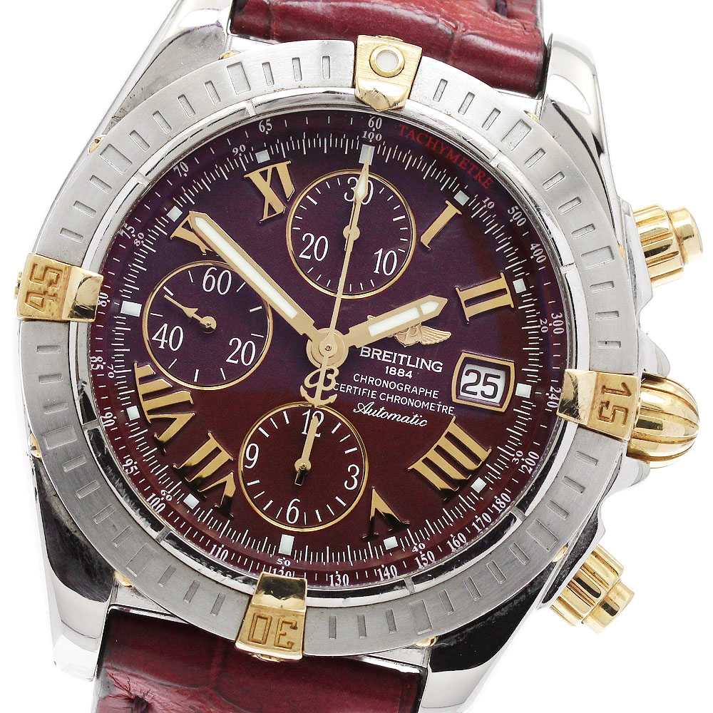 ブライトリング BREITLING B13356 クロノマットエボリューション デイト 自動巻き メンズ _901975【中古】