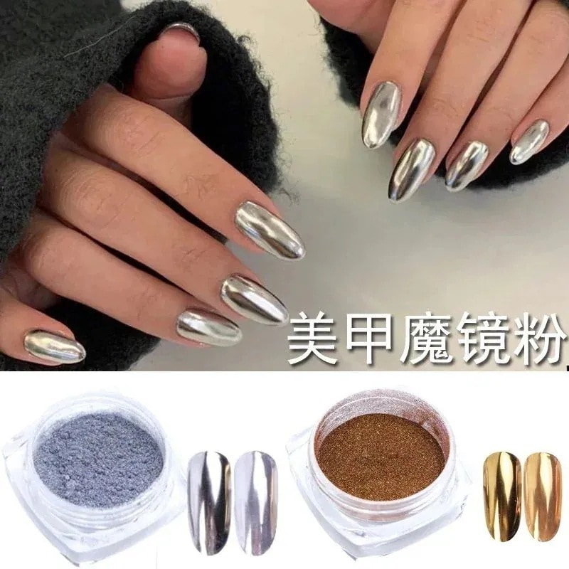 【1つ買うと10つ無料】ネイルミラーパウダー 水の波紋ミラー粉 マジックミラーパウダー 万能金銀マジックミラーパウダー 電気メッキ金属パウダー