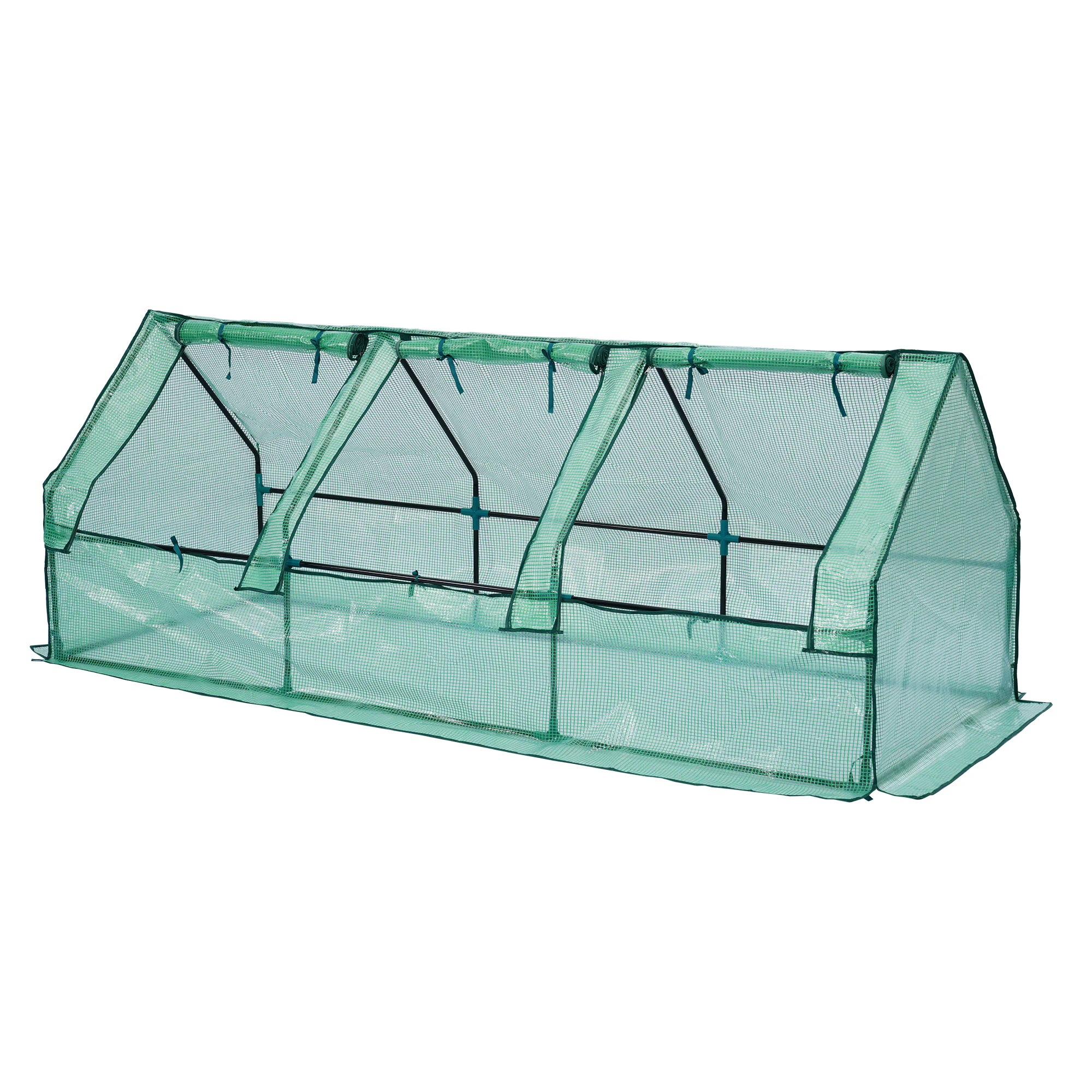 【3 日配達】 レイズドベッド ビニールハウス 腐らない 庭 プランター 果物栽培用 ガーデンフレーム ガーデンボックス 屋外 家庭菜園 DIY 野菜 植物 花園 ホワイト+シルバー DJYC26