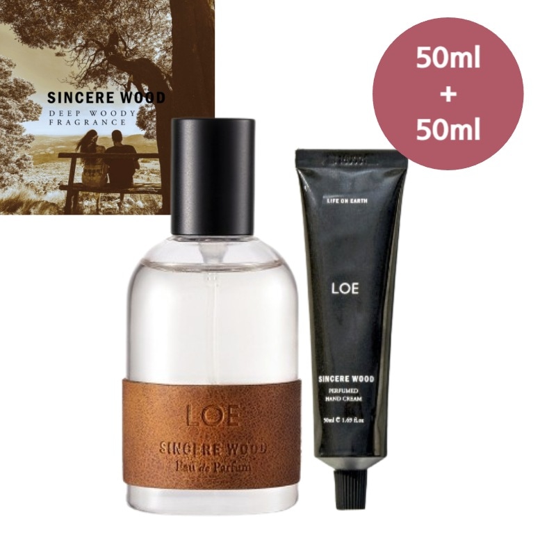 【正規品/TXTヨンジュン,スビンpick】香水/SINCERE WOOD シンシアウッド50ml+パフュームドハンドクリーム50ml/木香/森香/ウッディ香/ヴィーガンレザーラベル/韓国香水