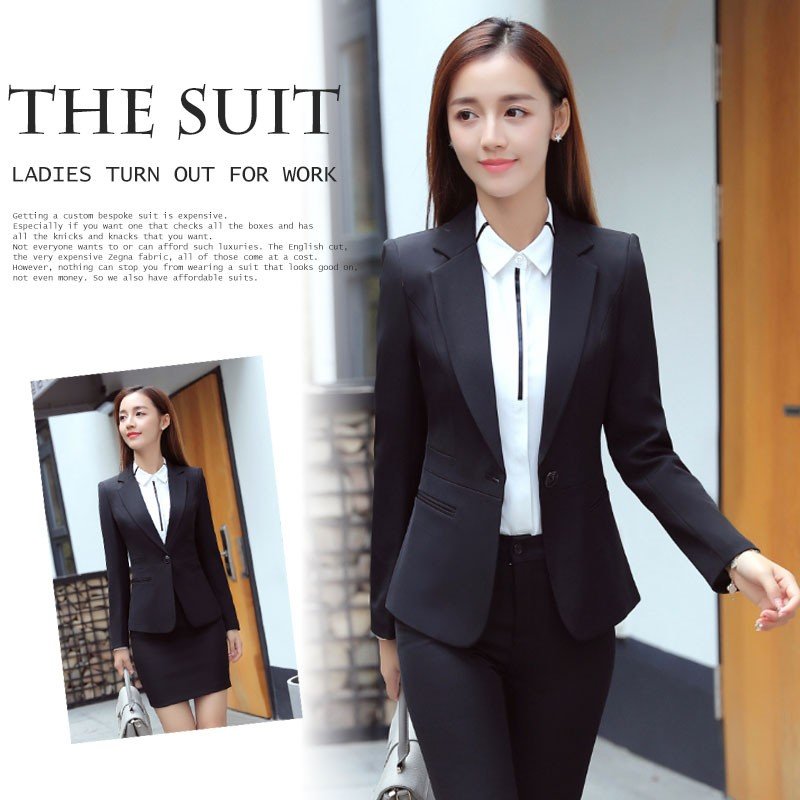 スーツ フォマールスーツ　スカートスーツ　三点セット　スーツジャケット　シャツ　膝丈　スカート　OL通勤ウエア　セット　オフィス就活面接　制服　細身 4,969円