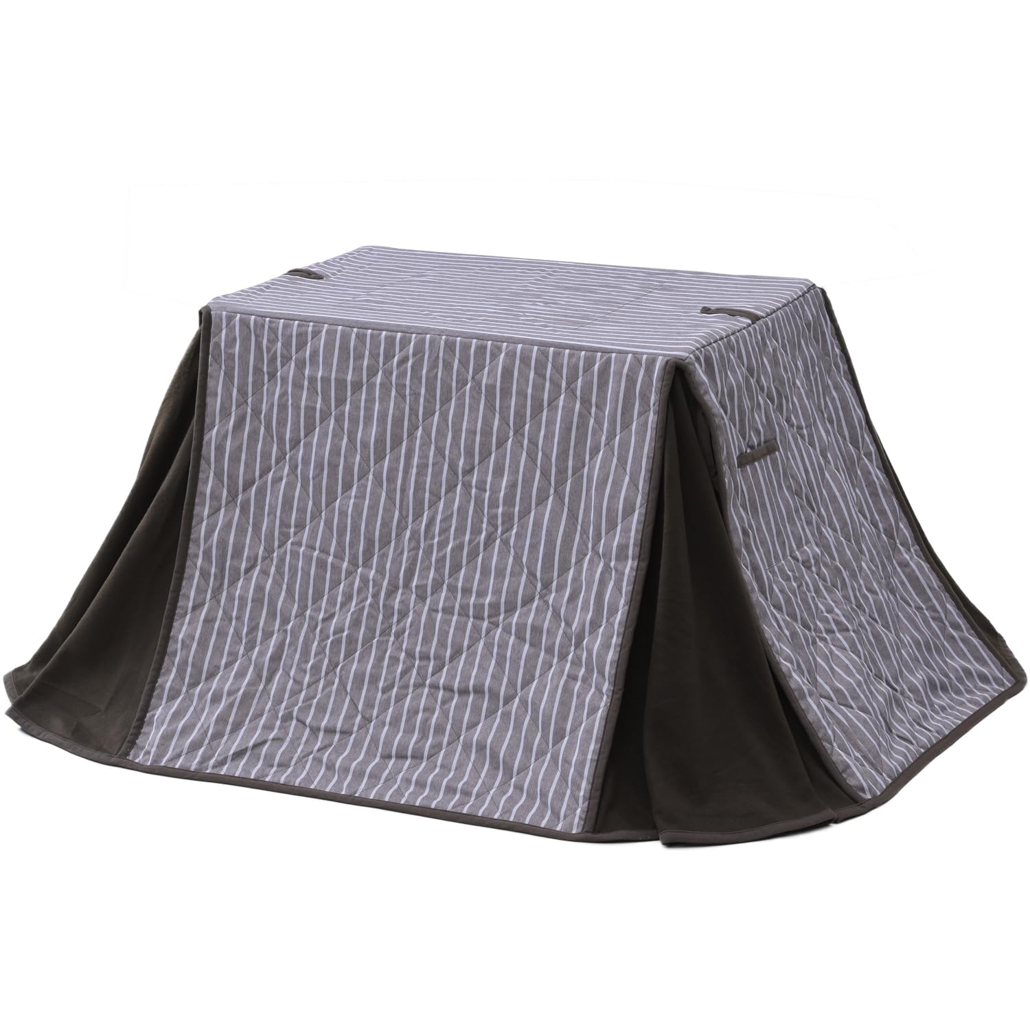 [山善] こたつ布団 (こたつ テーブル GAH-F80602(WBR)用) 丸洗い可能 リモコンポケット付き ブラウン KY-GAH80602(BR)