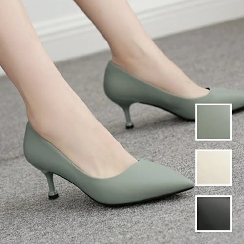 パンプス 韓国 ファッション レディース 春 夏 秋 冬 ブライダル お呼ばれ コーデ 成人式 二次会 同窓会 20代 30代 40代 50代 2025 ベーシック ミドルヒール ポインテッドトゥ