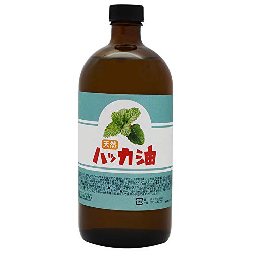 日本製 天然ハッカ油(ハッカオイル) お徳用650ml 中栓付き