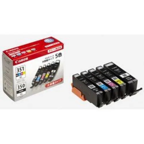 インク キヤノン 純正 カートリッジ インクカートリッジ BCI-351XL+350XL／5MP インクタンク 大容量 5色マルチパック インク 5,864円