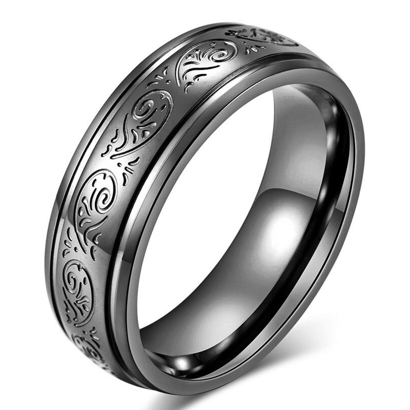 セーリングステンレスリング/ブラック（RCZ018）波 ウエーブ ウェーブ 指輪 黒色 プレゼント 綺麗 男性 女性 かっこいい 親指 人差し指 中指 小指 ピンキーリング r0504xxxxxxxx