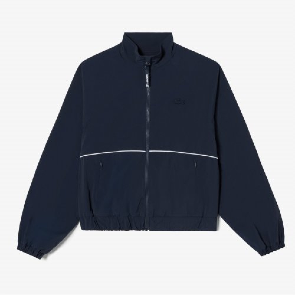 LACOSTE 女性用テニスクロップ軽量ジャンパー [ダークネイビー]