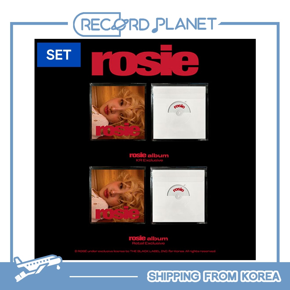 2種セット ROSE - ROSE first studio album ‘rosie’ (KR Exclusive, Retail Exclusive)