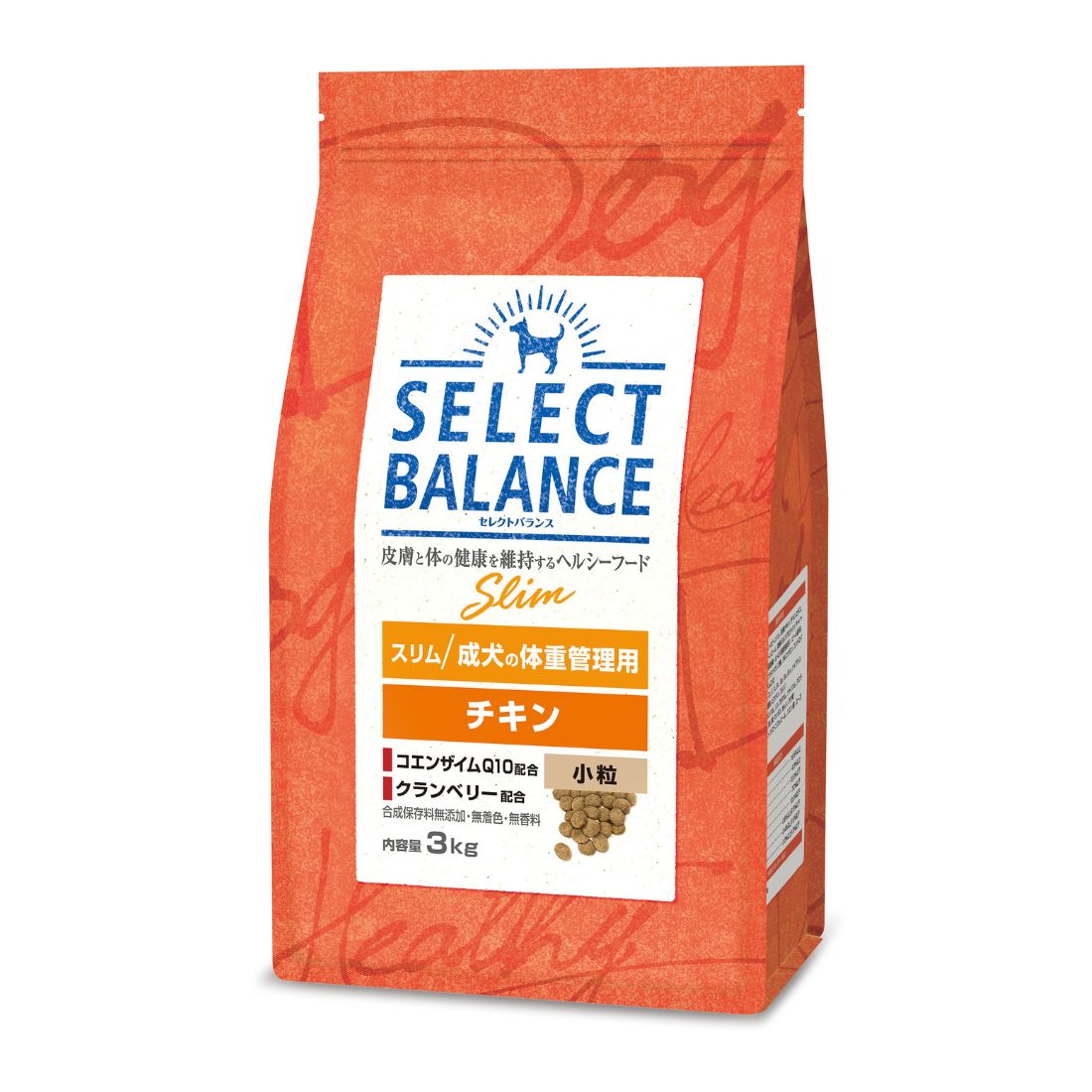 【選べるプレゼント付】 スリム チキン 小粒 成犬の体重管理用 3kg