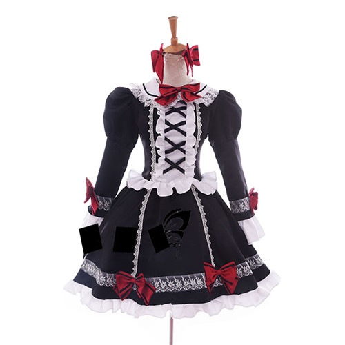 【全店任意2枚購入で100円OFF】デート#183 ア#183 ライブ 時崎狂三コスプレ衣装 COS 高品質 新品 Cosplay アニメ コスチューム