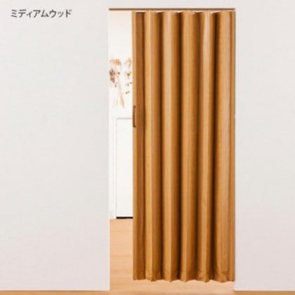 単式アコーデオンドア 木目 幅150×高さ174 ミディアムウッド
