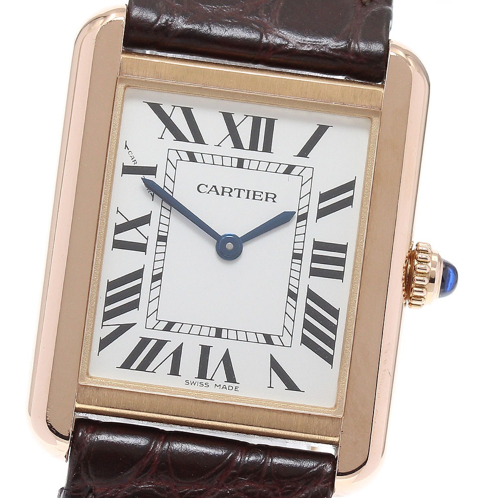 カルティエ CARTIER W5200024 タンクソロSM クォーツ レディース 美品 _869200【中古】