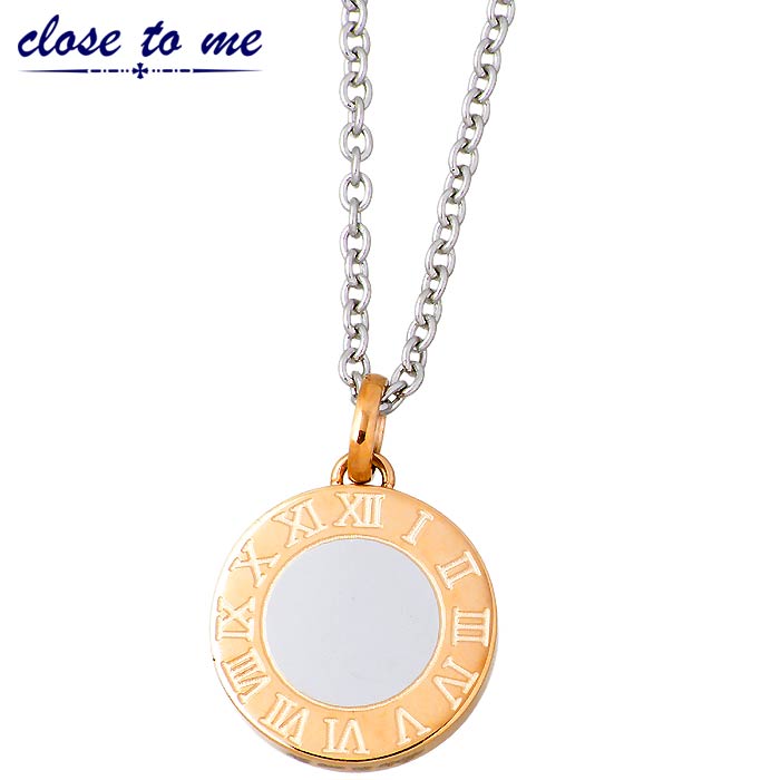 クロストゥーミー close to me ステンレス ネックレス CZ リバーシブル 金属アレルギー対応