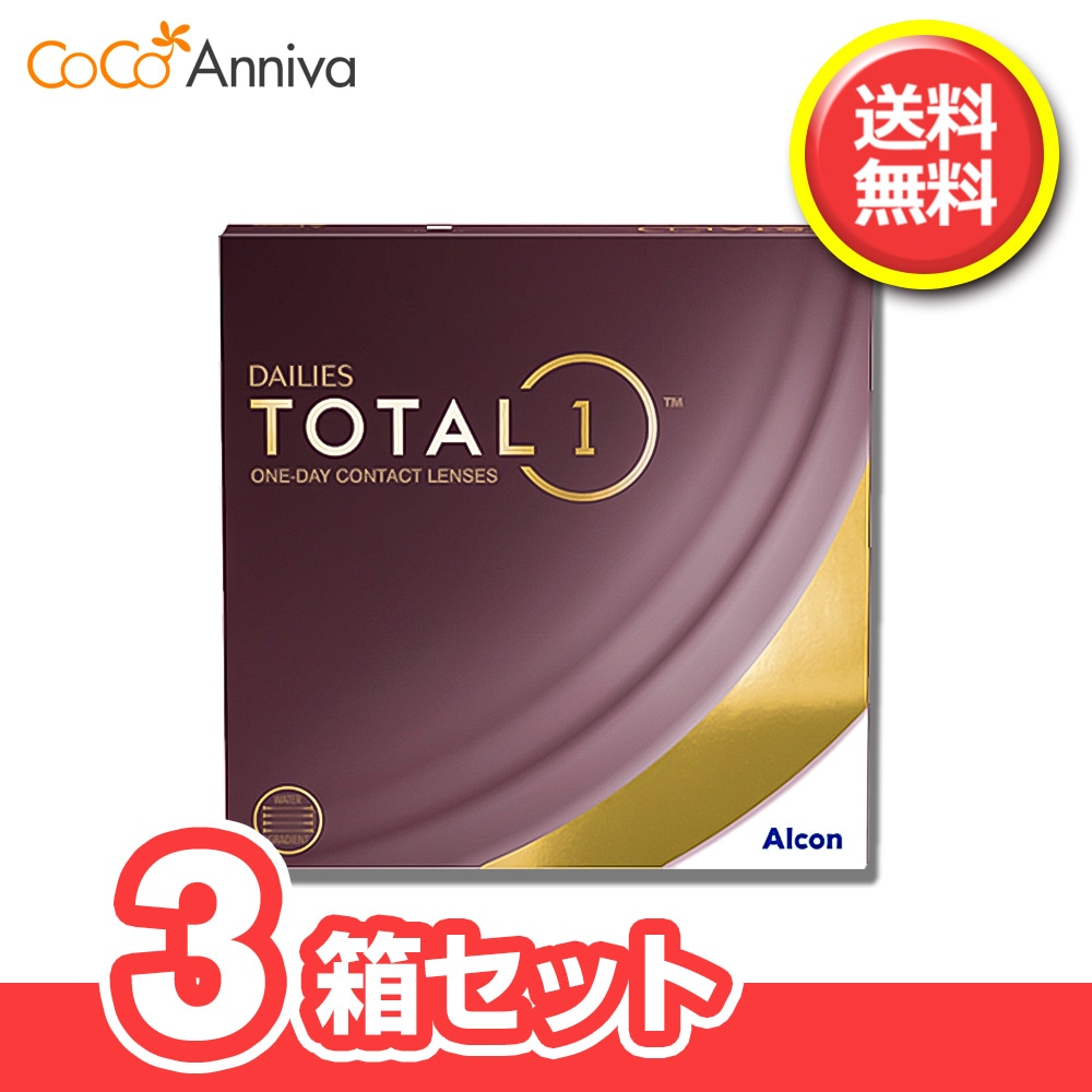 3箱セット デイ リーズ トータルワン 90枚入 1日使い捨てコンタクト ワンデー 片眼270日分（9か月分） 要 処方箋 指示書 アルコン