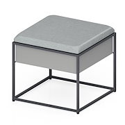 オフィス家具｜ベンチ 幅46cm 囲 業務用 イス 椅子 チェア ソファ 座面高42cm 連結可能 正方形 背もたれ無し 1人掛け シングル 屋内 休憩室 トイレ クッション おしゃれ 和風 いす 法人限定