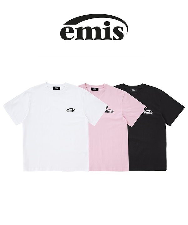 emis Tシャツ ピンクホワイト