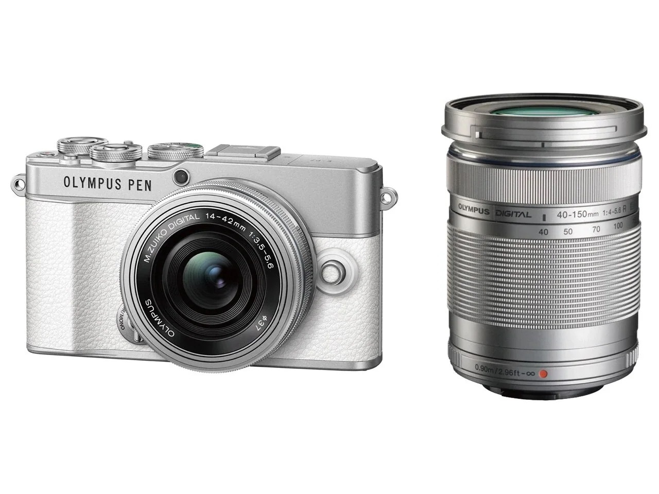 OLYMPUS PEN E-P7 EZダブルズームキット [ホワイト] ミラーレス一眼カメラ