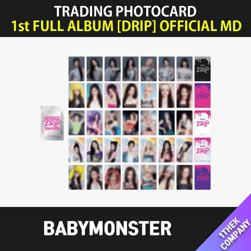 [購入金額特典] 「５個」（TRADING PHOTOCARD）BABYMONSTER 1st FULL ALBUM [DRIP] OFFICIAL MD