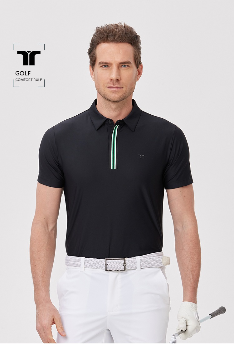 Teetimes 新ゴルフ半袖 Tシャツ メンズ トップス 速乾性 通気性 ストレッチ ポロシャツ アウトドア ジャージ