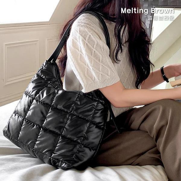 女性用パッド入りショルダーバッグ 冬用ショッパーバッグ RB81