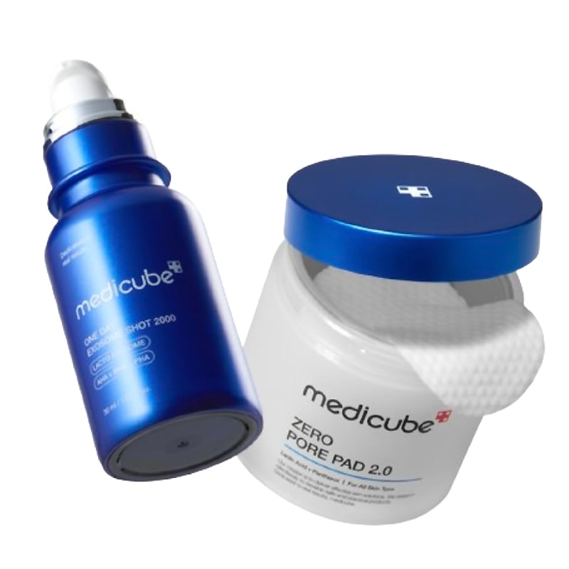 ゼロXエキソソームショートセット (ゼロ毛穴パッド2.0 + ゼロワンデー エキソソーム ショット毛穴 アンプル2000)