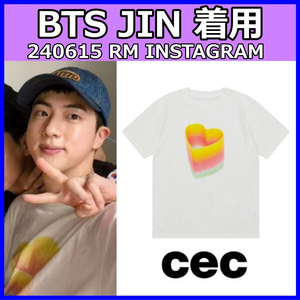 【CHANCECHANCE】 HEART SPRING T-SHIRT [正規品] [BTS JIN着用] chancechance Tシャツ BTS ジン 服 BTS ジン Tシャツ