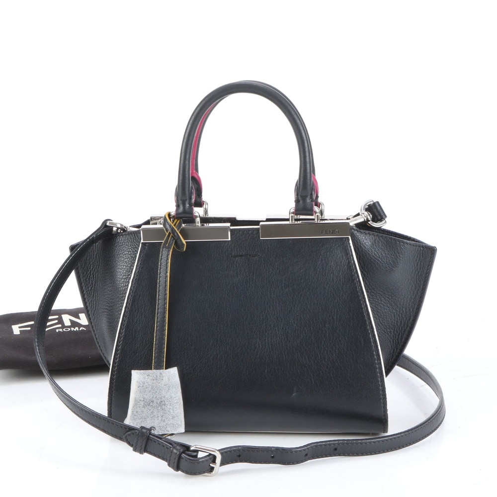 極美品 トロワジュール プチ 8BH333-5C3 レザー 2WAY ショルダーバッグ 斜め掛け ハンド トート レディース ECE CQ31-9 中古