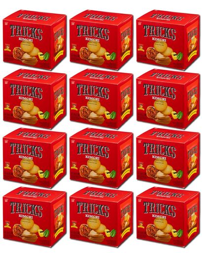 トリックス TRICKS ポテトチップス ノンフライ 個包装 スナック 菓子 キムチ 180G×12箱 ハラル認証