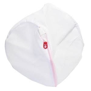 （まとめ） 洗濯ネット/洗濯用品 丸型 大 メッシュタイプ ファスナーカバー付き ガードネット 200個セット