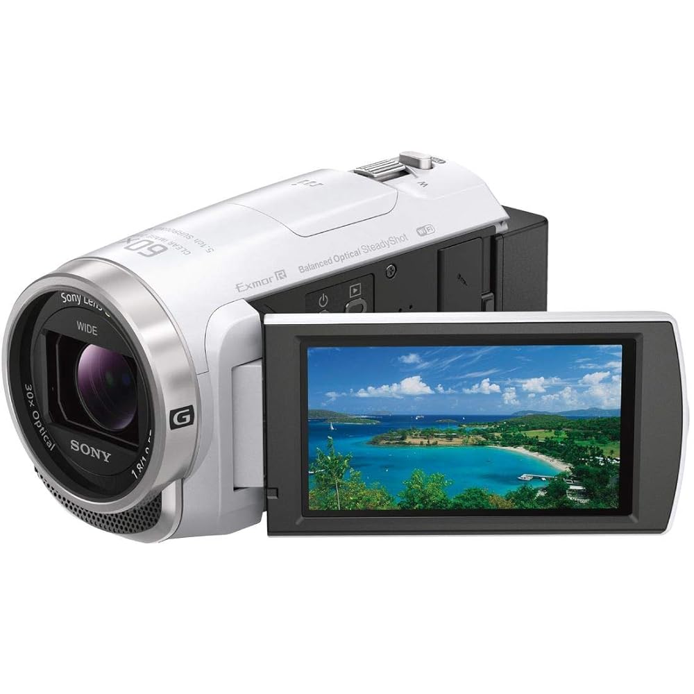 SONY(ソニー) ビデオカメラ Handycam HDR-CX680 ホワイト 内蔵メモリー64GB 光学ズーム30倍 HDR-CX680 W