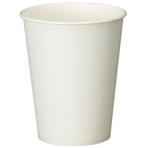 (まとめ) TANOSEE 紙コップ ホワイト 275ml(9オンス) 1セット(500個:100個×5パック) (×2セット)