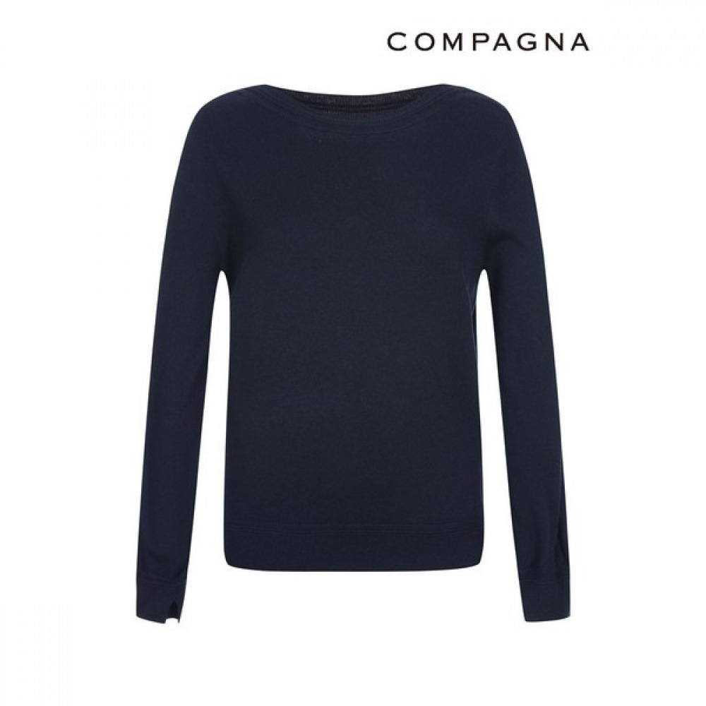 [コンパニア] エレガントベーシックボートネックニット_CACS1-WSL020