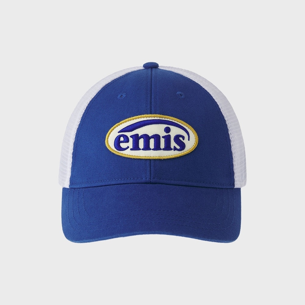 IMIS ワッペンメッシュボールキャップ-ブルー