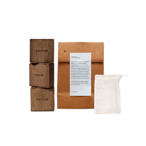 ペーパーバッグ 同梱石鹸マン トーン28 シャンプーバー S18 昆布 100gx3個入