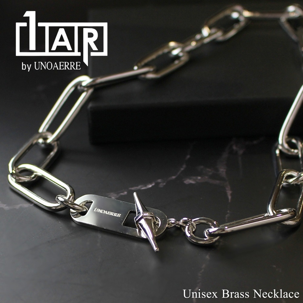 正規品 ショッパー付き 1AR ウノアエレ ネックレス チェーンネックレス レディース シンプル おしゃれ シルバーカラー 真鍮 イタリア製 プレゼント ギフト 女性 彼女 妻 誕生日 結婚記念日 3