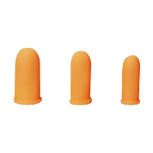 （まとめ）指サック S オレンジ TYSO-S-10 1パック（10個） [x10セット]