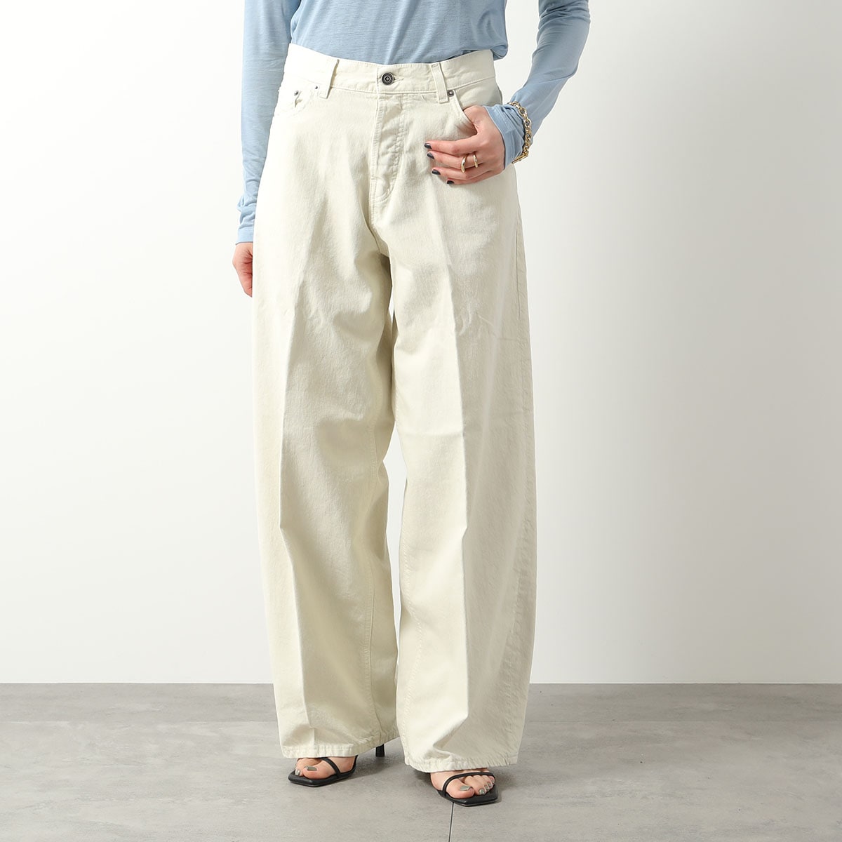 HAIKURE ハイクル ジーンズ BETHANY TWILL ベサニー HEW03322GF146PT レディース デニム ワイド バギー コットンツイル T0500