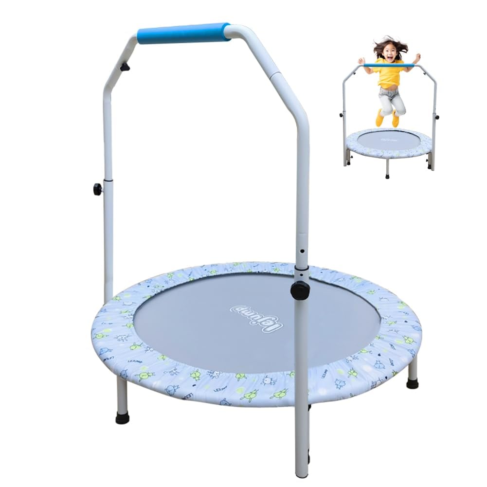 トランポリン 室内 直径102cm ゴムバンド式 子供用 大人用 耐荷重 ダイエット とらんぽりん 折りたたみ 大きい折り畳み おりたたみ 静音 家庭用 フィットネス トレーニング プレゼント (手す