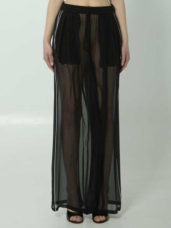 DOLCE & GABBANA Women Straight Pants FTDJET BLACK