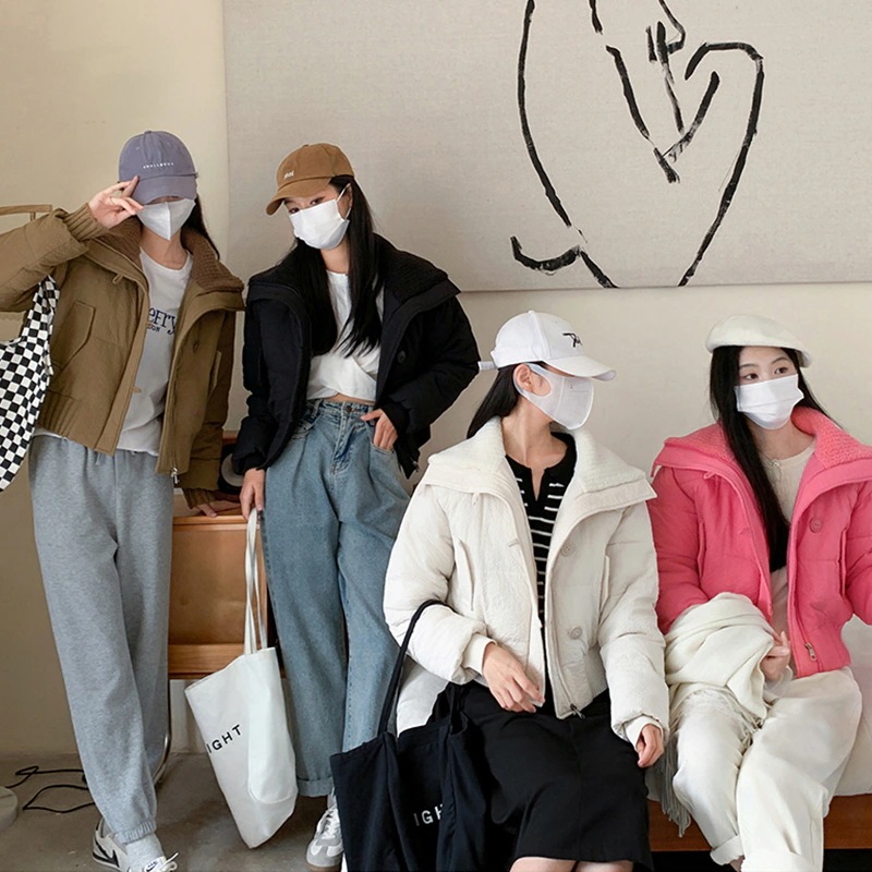 韓国 ショートコート 韓国 ダウンコート コットン 大人気 大きいサイズ コート 4色 レディース レディース服 韓国ファッション ジャケット ダウンジャケット MF50