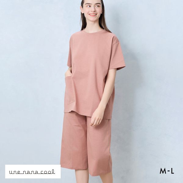 ウンナナクール 綿100％ シルケット天竺半袖パジャマ MADE WITH LIBERTY FABR