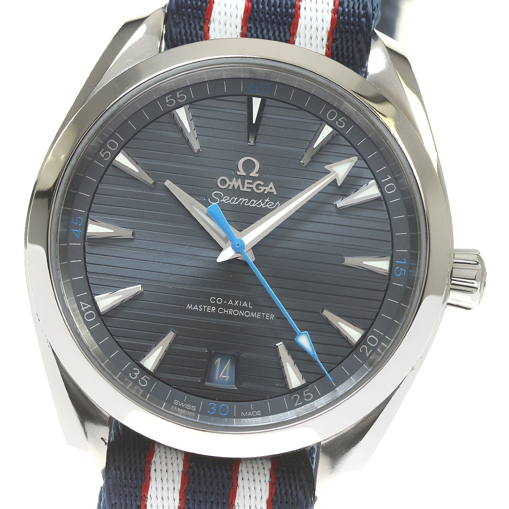 オメガ OMEGA 220.12.41.21.03.002 シーマスター アクアテラ コーアクシャル 自動巻き メンズ 良品 箱保証書付き_827525【中古】