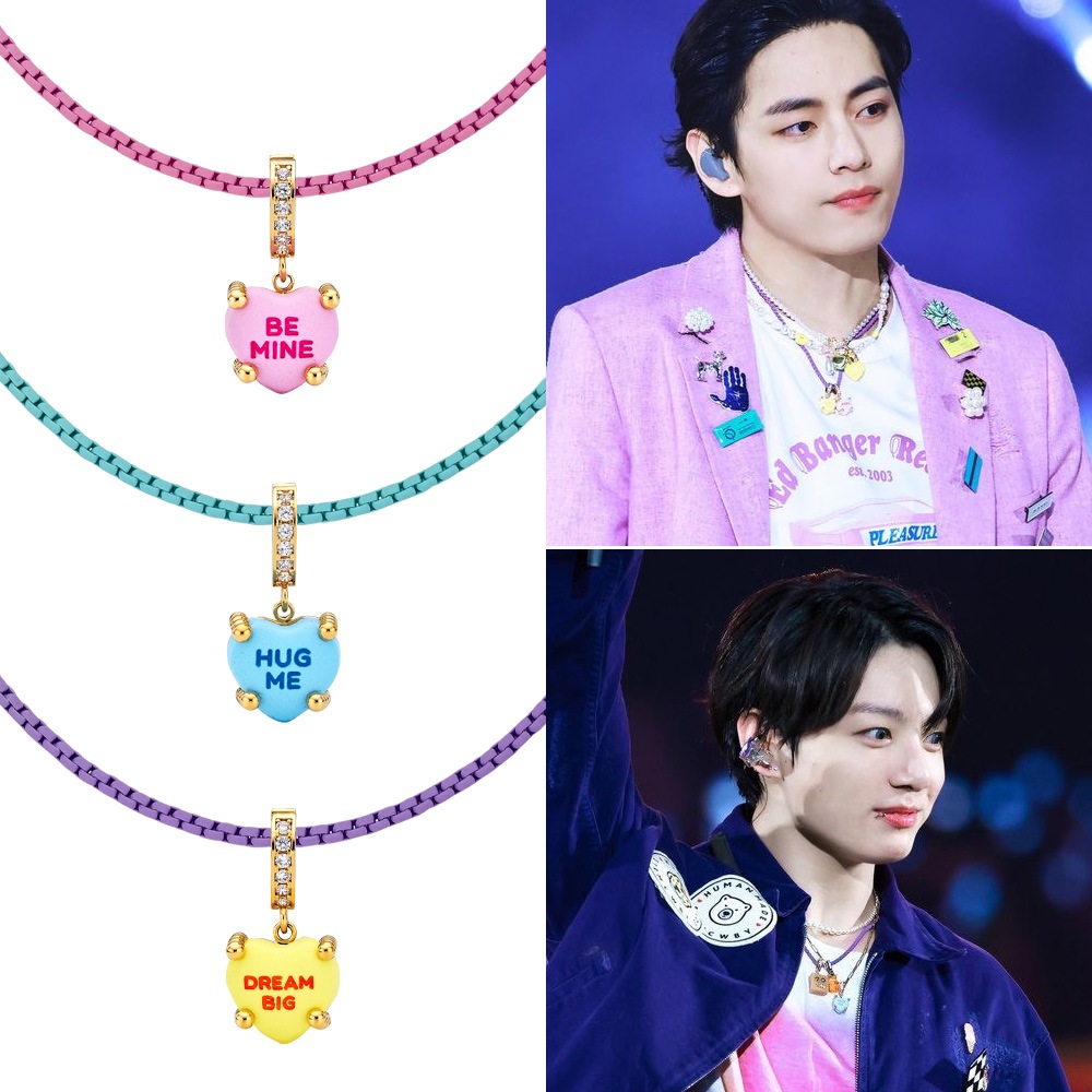 【Mikshimai】S2 Text Candy Necklace〜ネックレス★BTS/NCT着用 ☆MIKSHIMAI☆ MATT COLOR CHAIN NECKLACE BTS ジョングク JIN,V