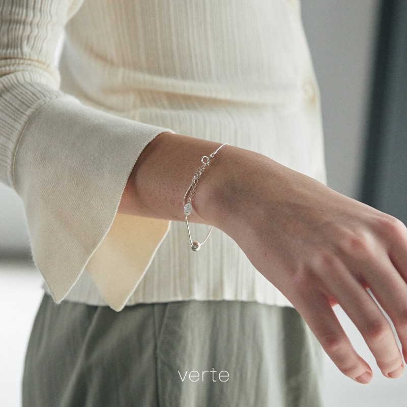 [925 silver] Huit.silver.62 / bondir ブレスレット (2 type)