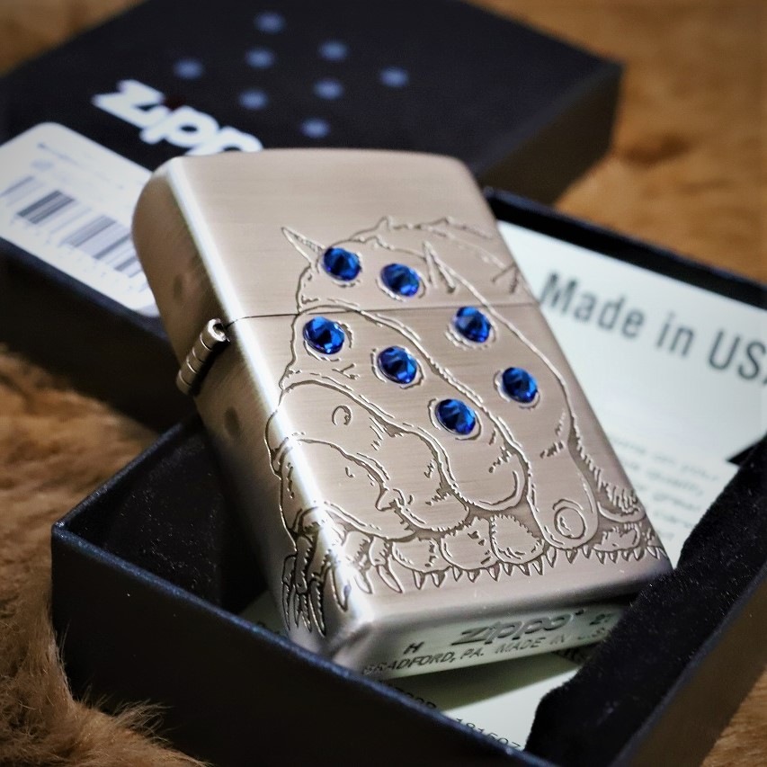 【ジブリ】風の谷のナウシカ 王蟲 青目 アンティーク調 ジブリジッポー プレゼント 人気 スタジオジブリ アウトドア ライター