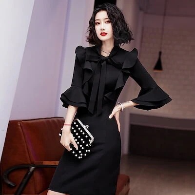 パーティードレス ドレス ワンピース レディース 膝 結婚式 ドレス 結婚式ドレス 二次会 きれいめ今日は30パーセント