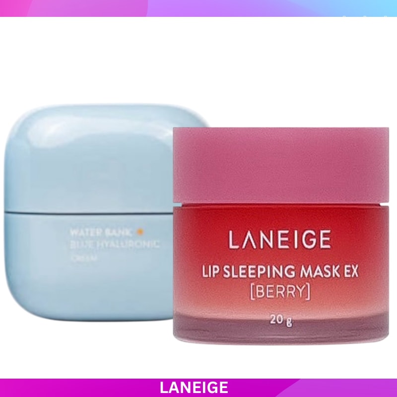 リップスリーピングマスクEX, 20g 1個 +ラネージュ ニュー ウォーターバンク ブルー ヒアルロニック モイスチャー クリーム 50ml 1個