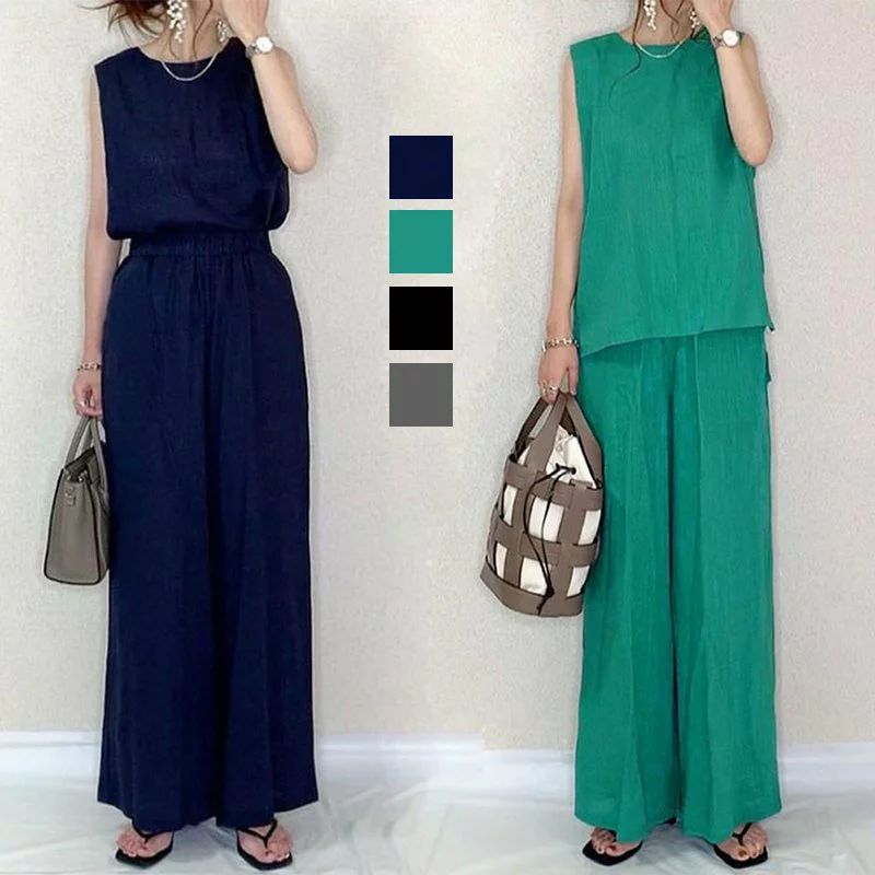 【期間特恵】セットアップ レディース リラックス 半袖 春夏 20代 30代 40代 ブラウス トップス パンツ 上下セット きれいめ おしゃれ年 新作 母の日 プレゼント