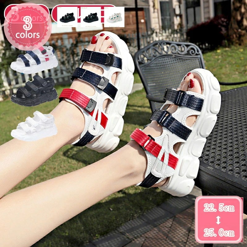 777円OFFクーポン スポーツサンダル ベルクロ レディース ベルクロサンダル コンフォートサンダル カジュアルサンダル おしゃれ かわいい スポサン 軽量 ベルト サンダル スポーツ 靴 レディー