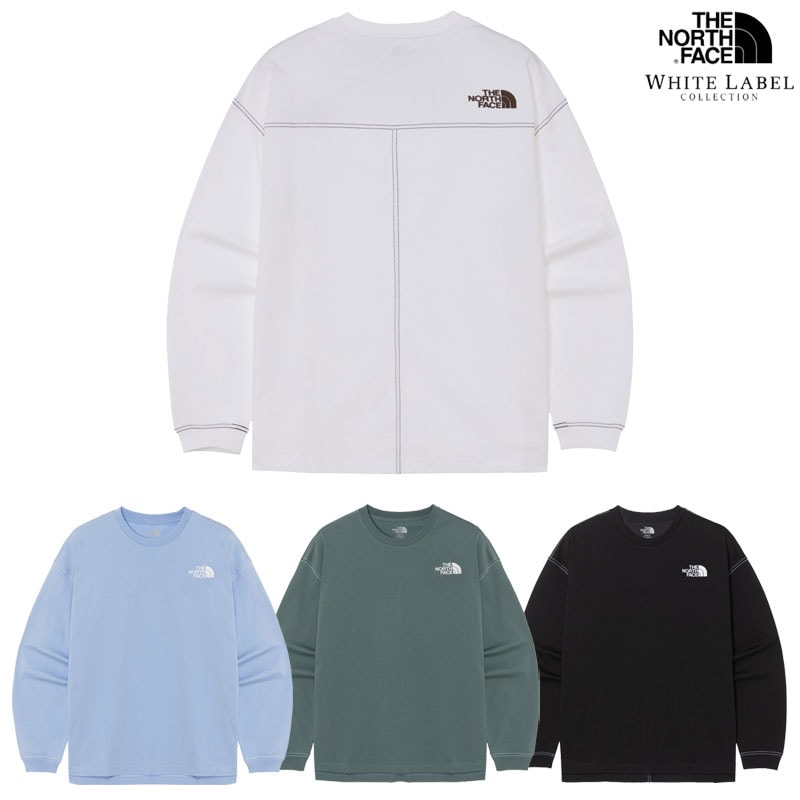 韓国正規品 [新作] ユニセックス ESSENTIAL L/S R/TEE ロゴ 長袖 Tシャツ・カットソー ロングスリーブTシャツ [4カラー] 韓国ファッション デイリー